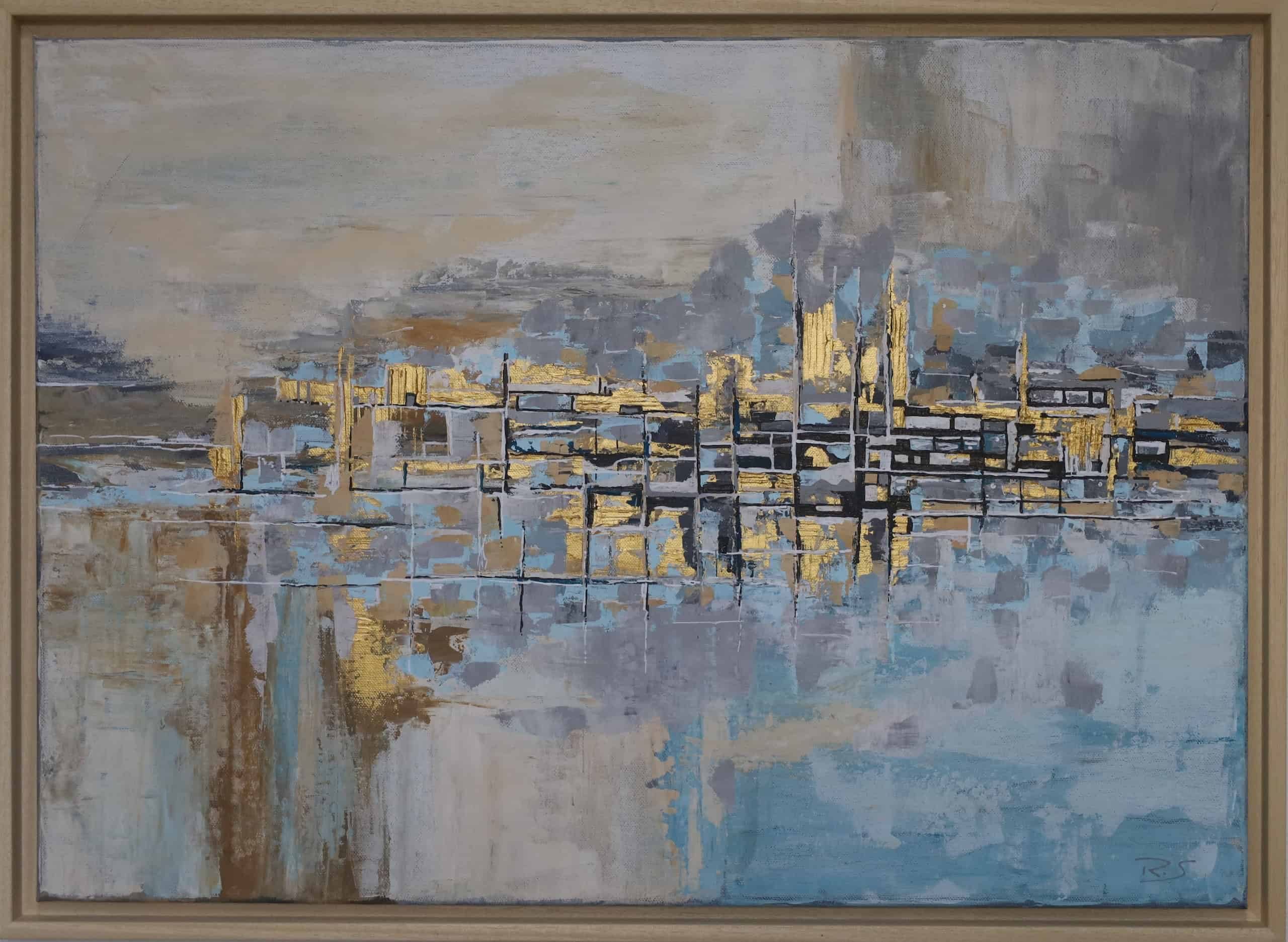 Miasto – Acryl auf Leinwand