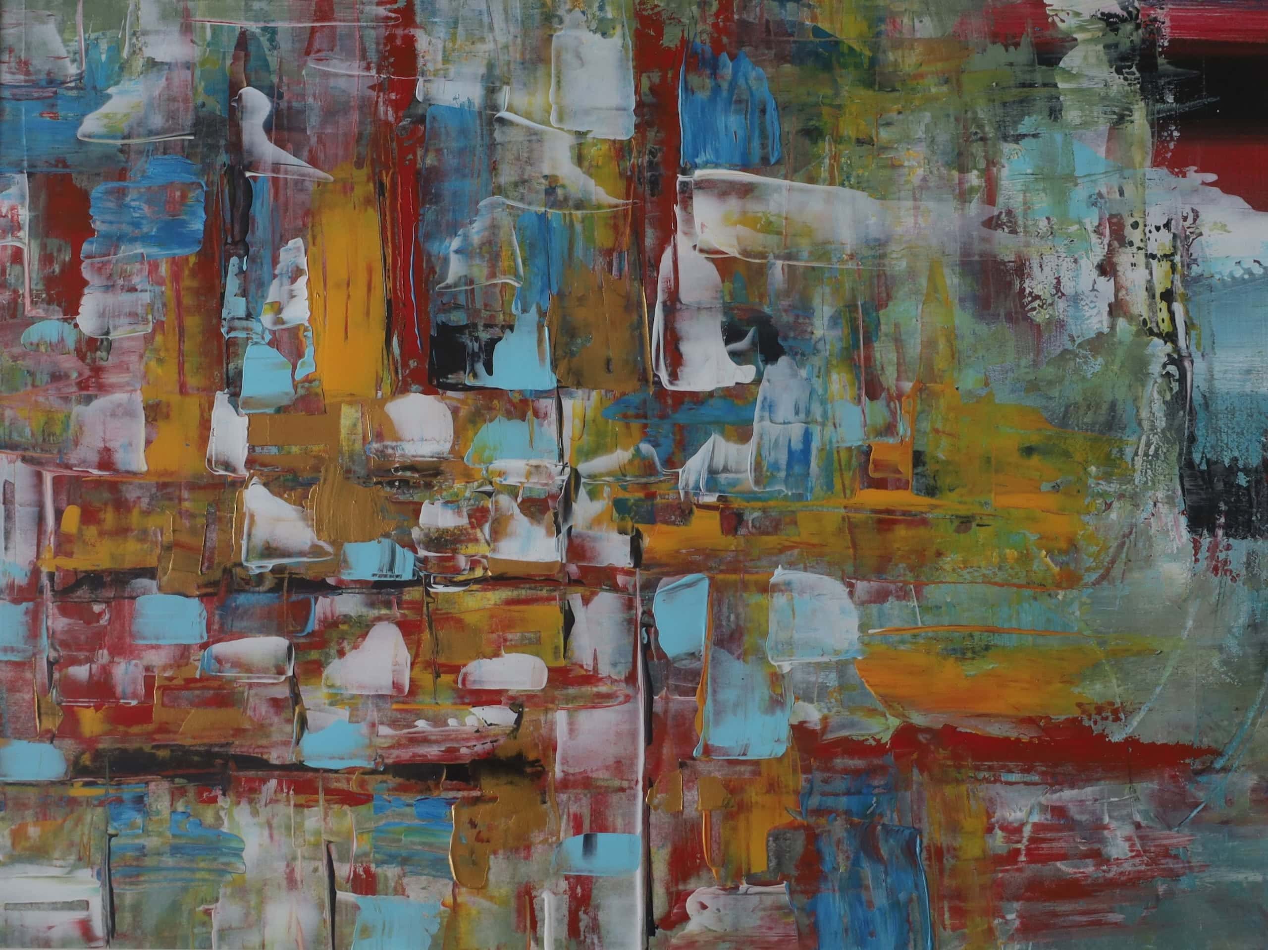 Zwischen den Dimensionen – Acryl auf Papier