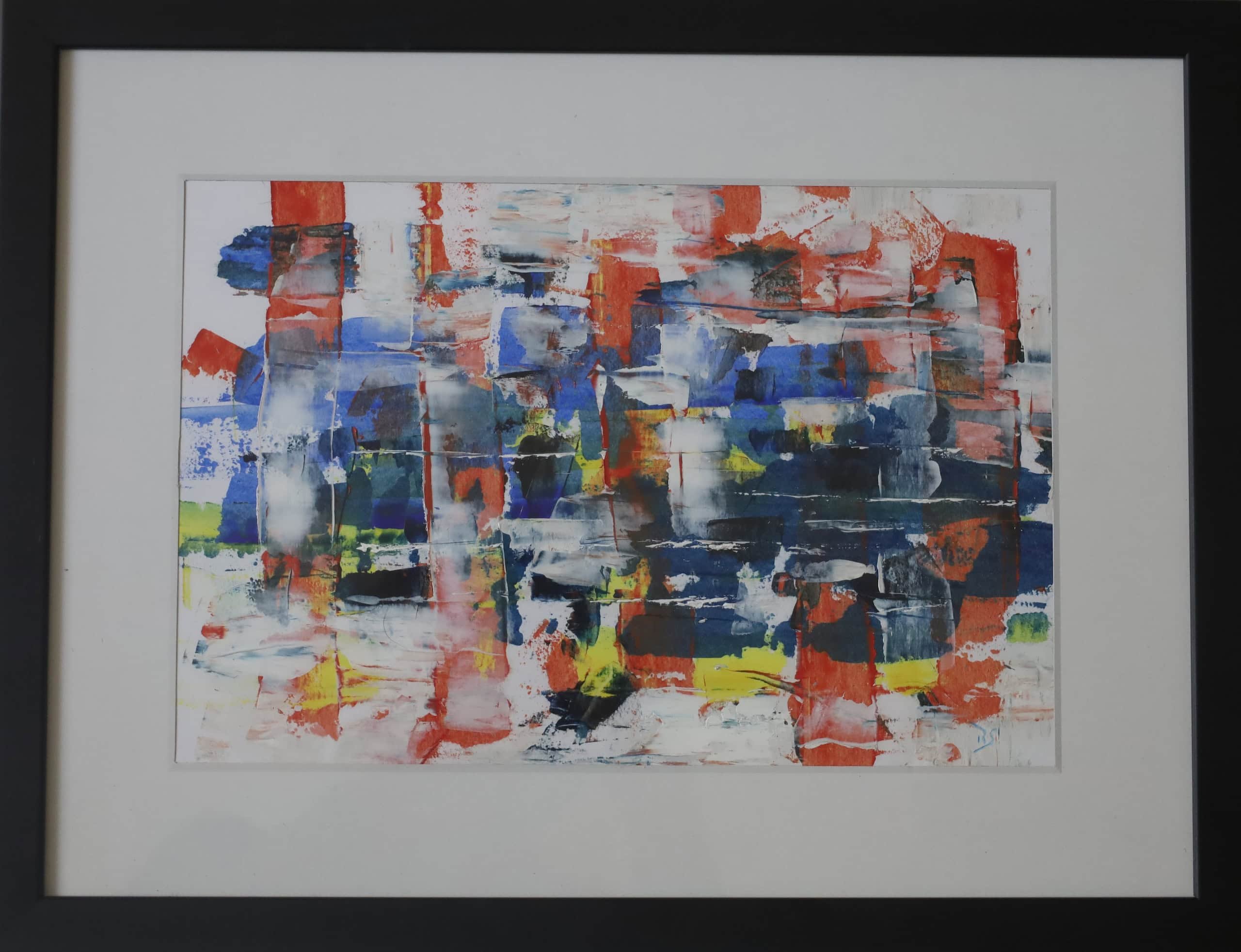 Kaleidoskop der Elemente – Acryl auf Papier