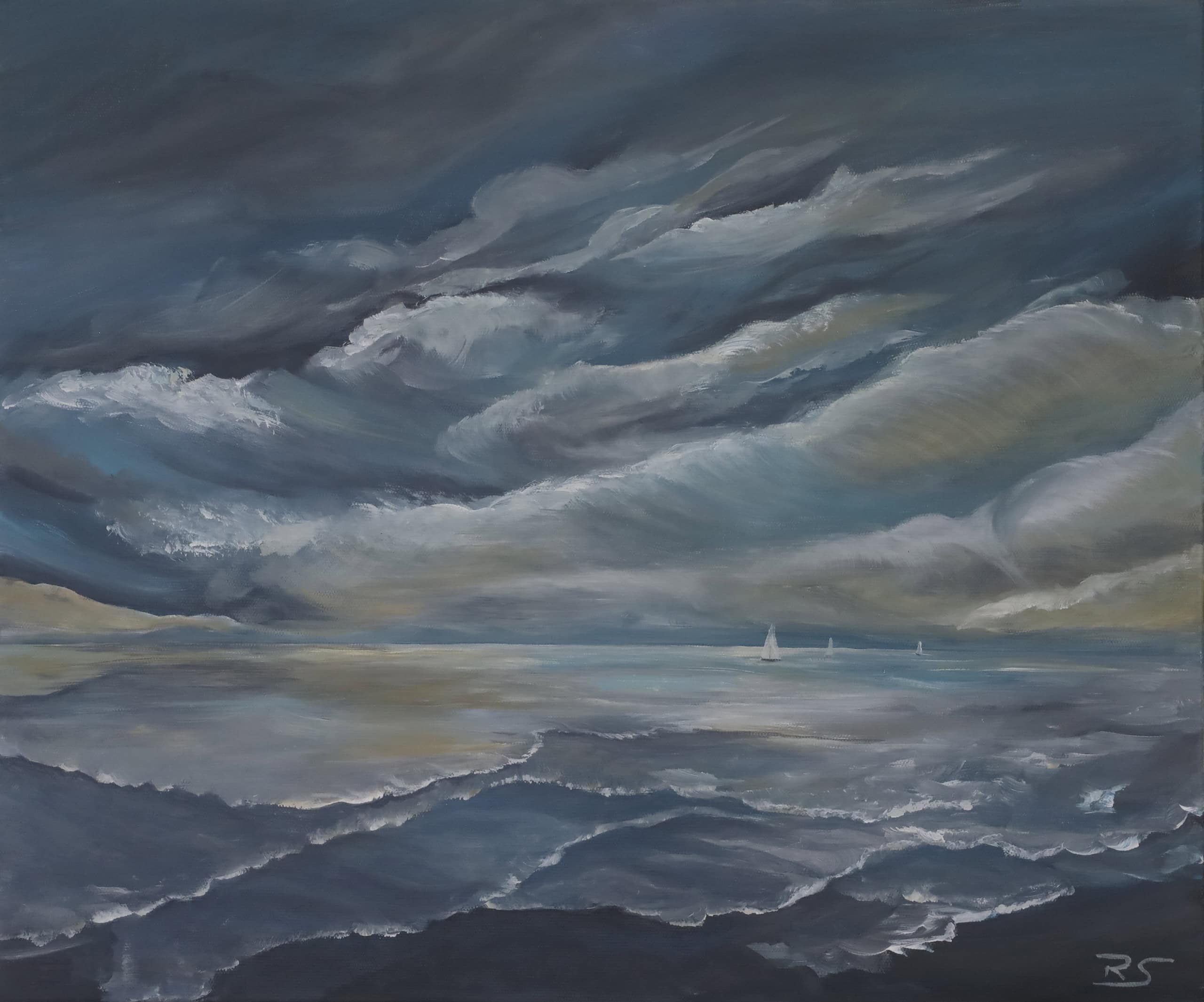 Stormynight – Acryl auf Leinwand