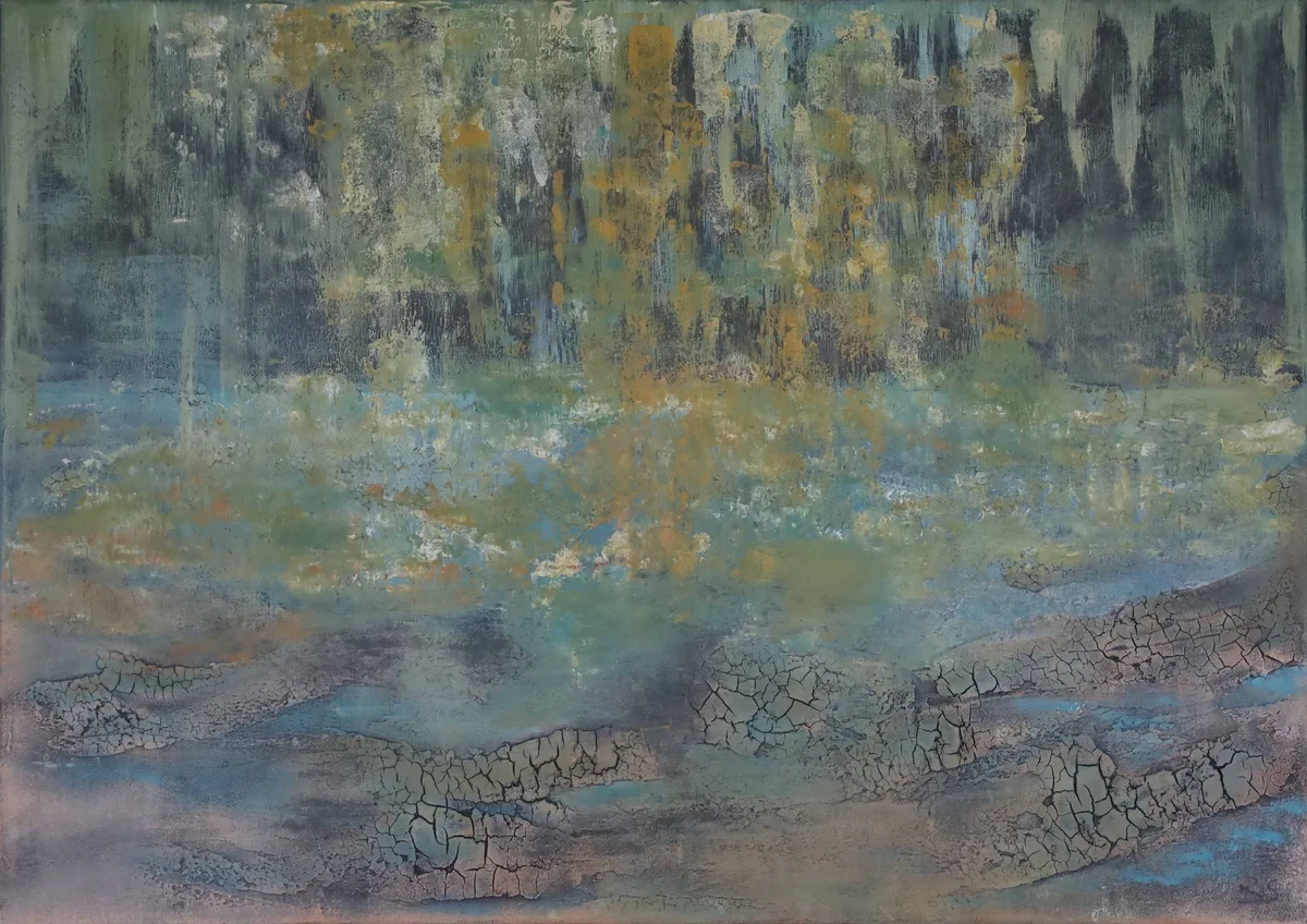 Goldregen – an der Wand