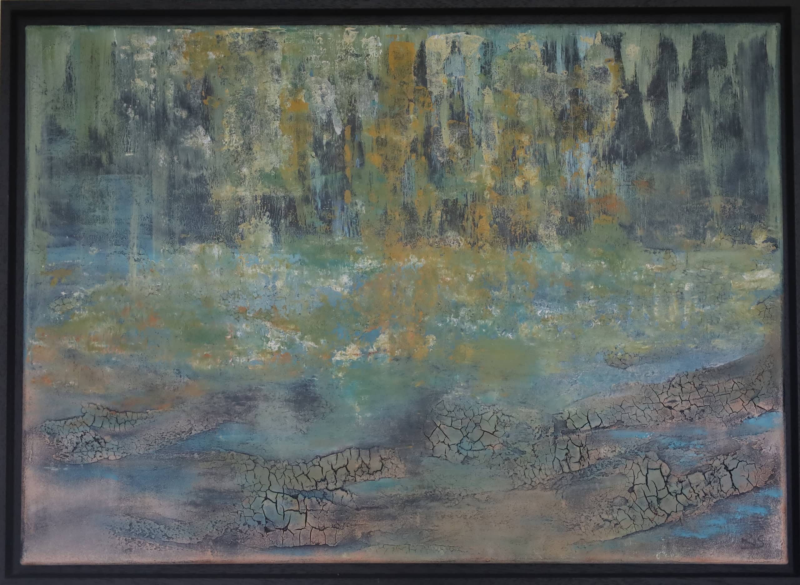 Goldregen – Acryl auf Leinwand