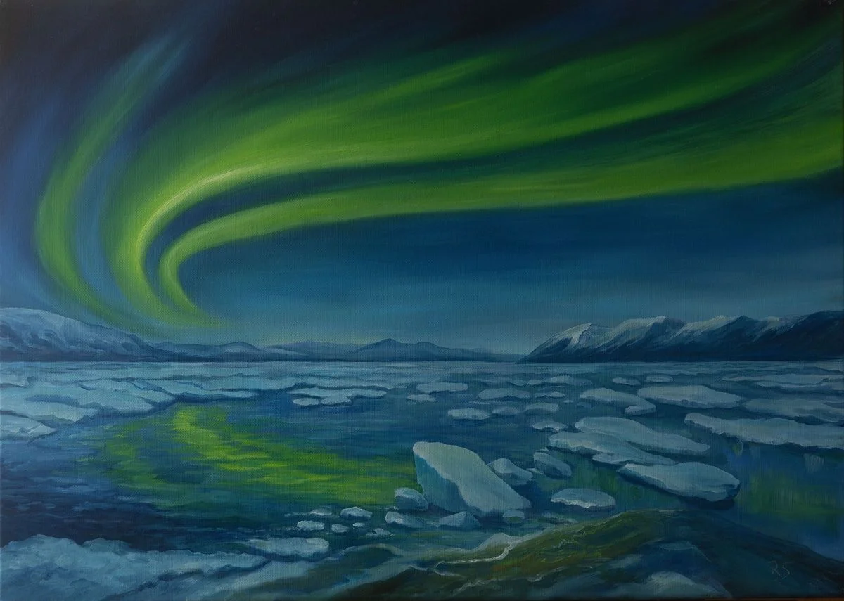  Polarlicht  – an der Wand