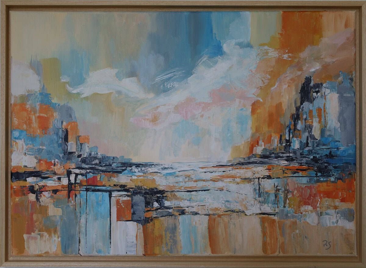 Lichtpfade – Acryl auf Leinwand