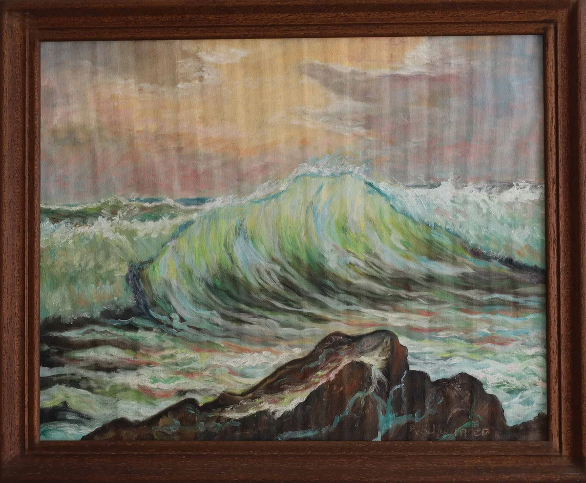Grosse Welle – an der Wand