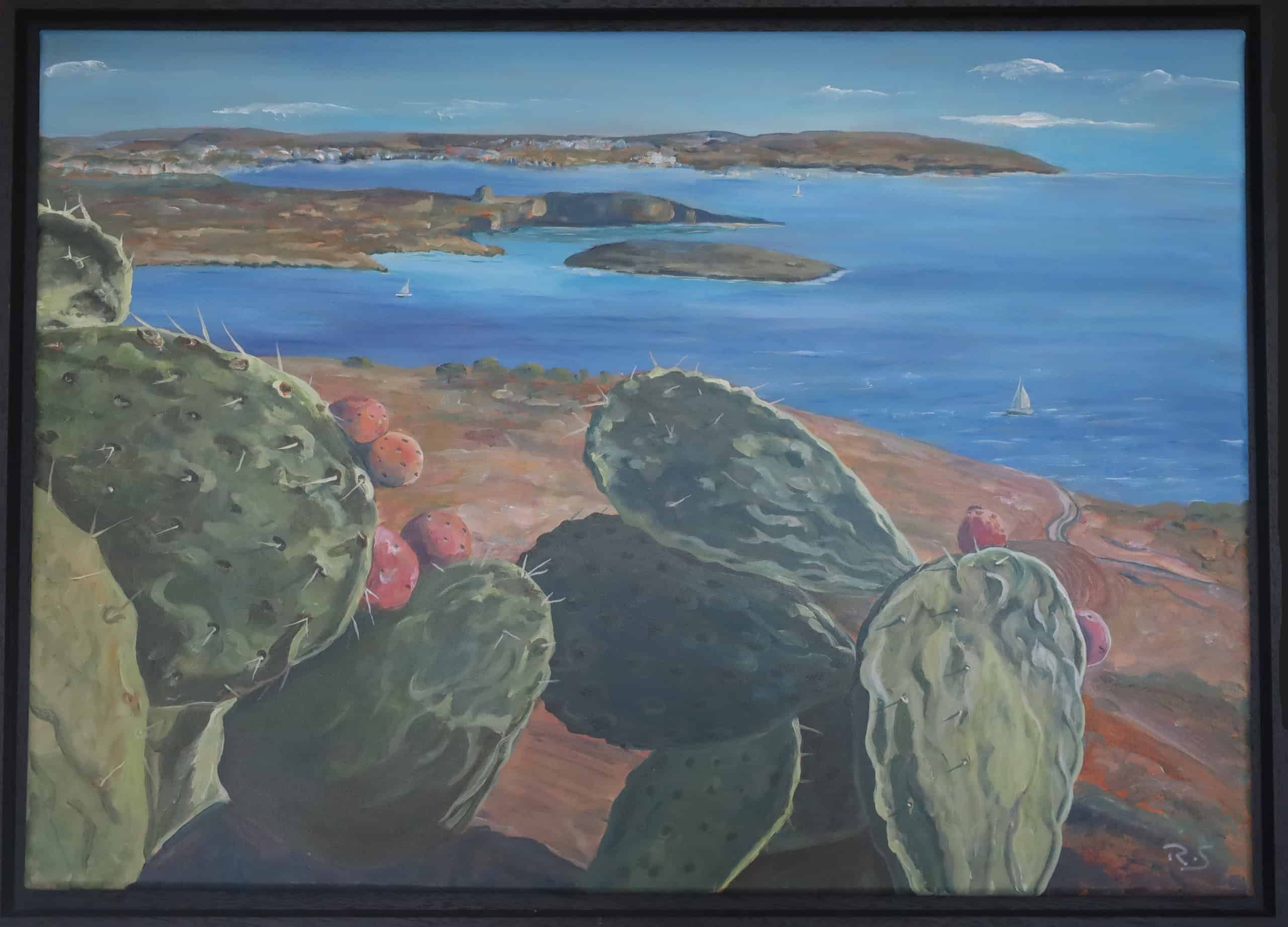 Malta Blue Lagune – Acryl auf Leinwand
