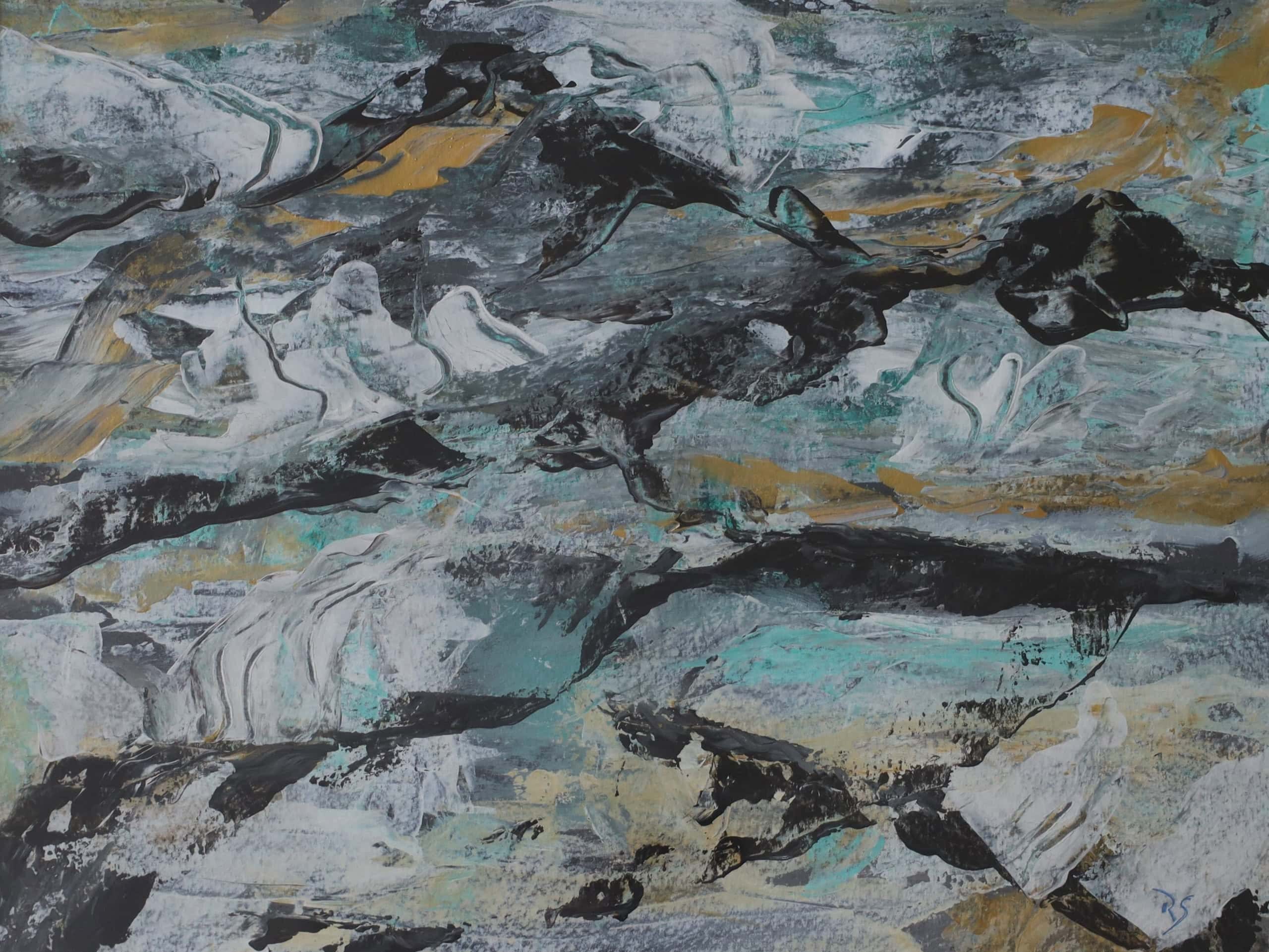 Moving Struktures – Acryl auf Papier