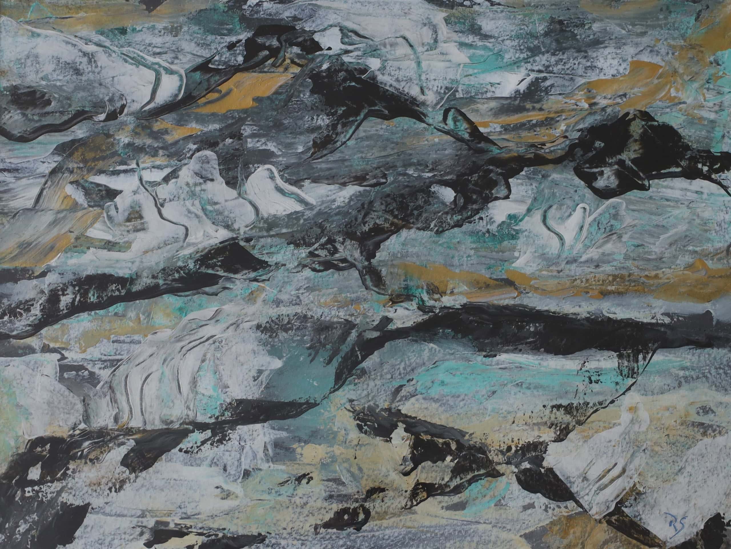 Moving Struktures – Acryl auf Papier