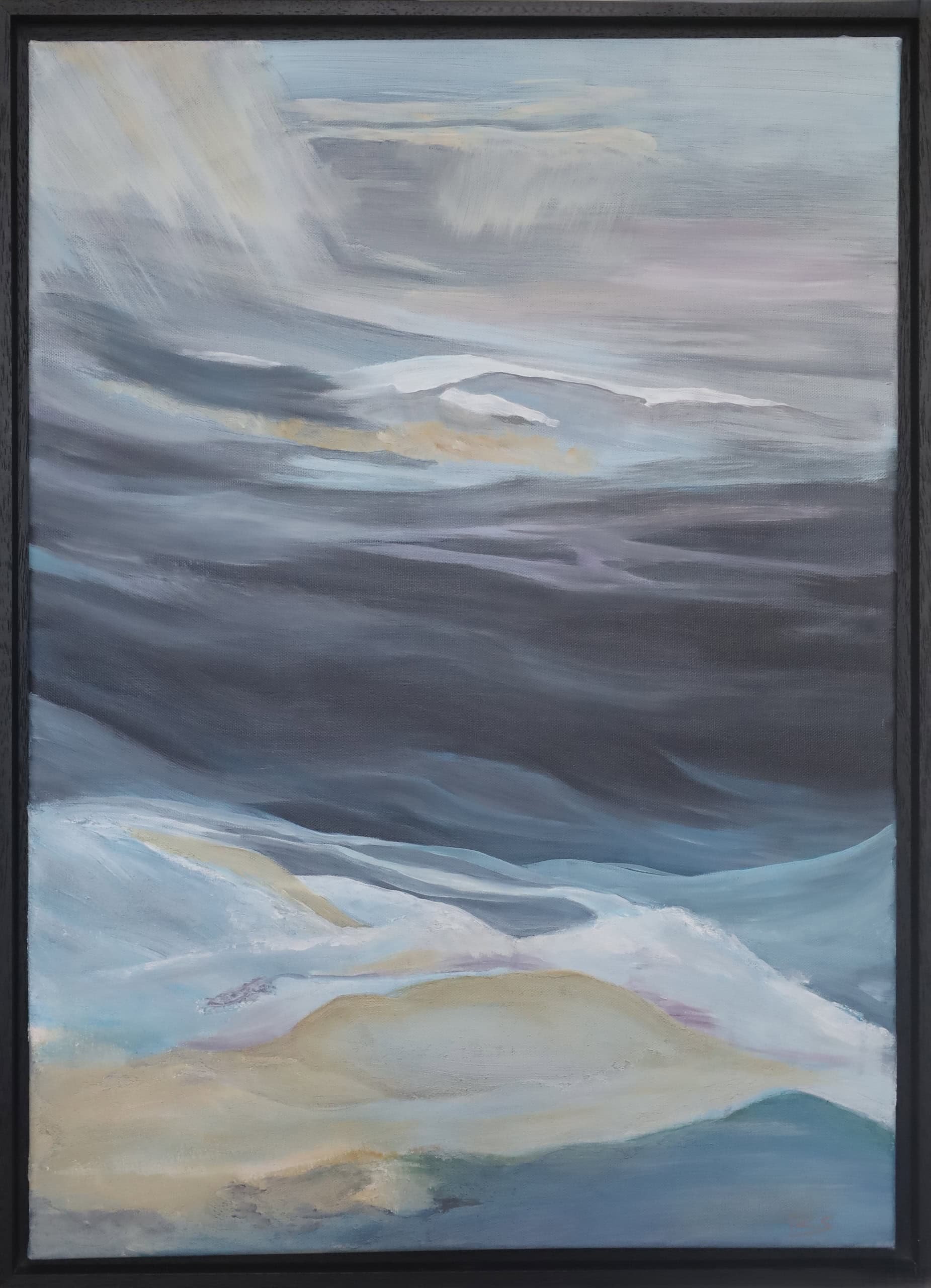 Blue Shape – Acryl auf Leinwand