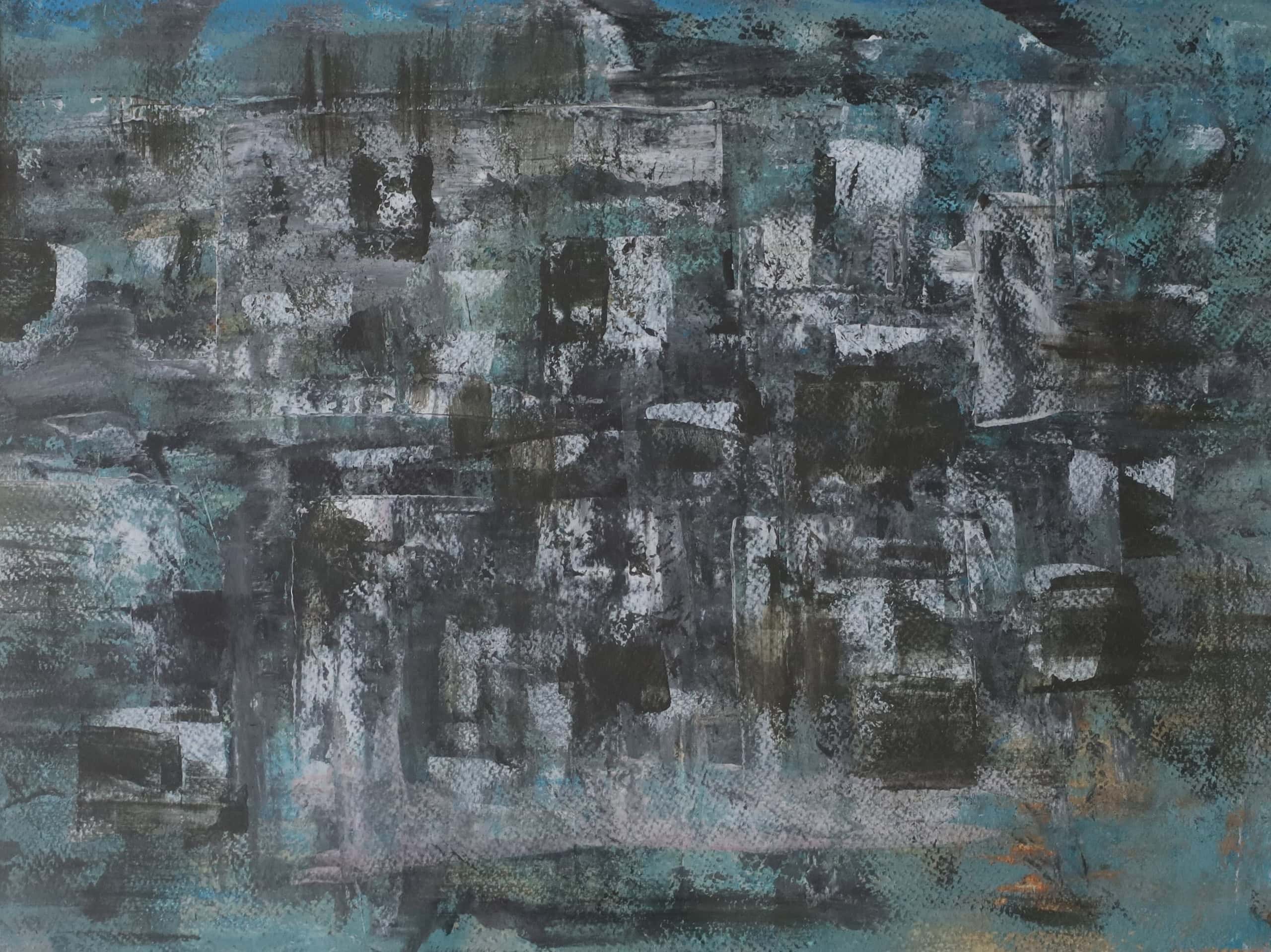 Versteckte Sphären – Acryl auf Papier